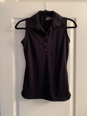 Nike Women’s Sleeveless Polo Golf Shirt - Black